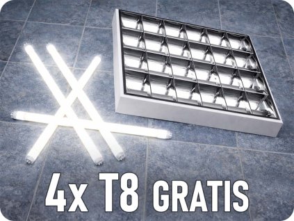 LÁMPATEST RASTRO 60cm + 4x LED cső - kedvezményes csomag!