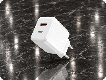 Töltőadapter GaN fast charge USB-A + USB-C 45W [DC78]
