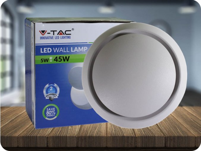 LED FALI LÁMPA 5W (560 LM), IP20, FEHÉR