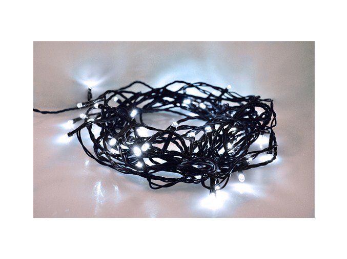 Solight LED karácsonyi lánc, 500 LED, 50m, 5m vezeték, IP44, fehér