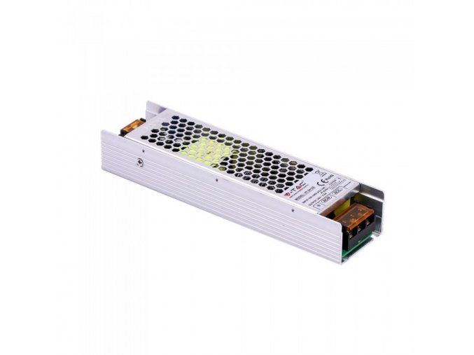 Fém hálózati adapter LED szalaghoz120W/5A, DC 24V, IP20
