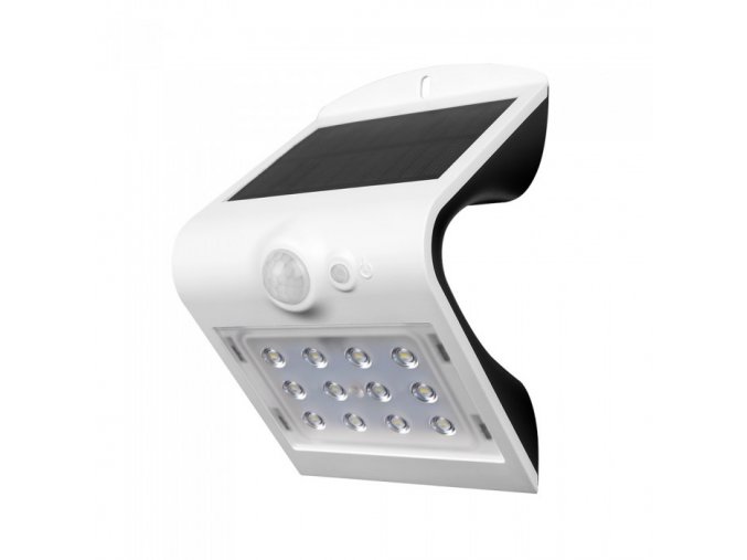 LED napelemes utcai lámpa mozgásérzékelővel 1.5W (220lm), Ip65, fehér