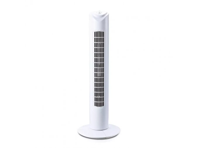 45W-os oszlopos ventilátor 79cm, 60 perces időzítővel, 3 sebességgel, fehér színben