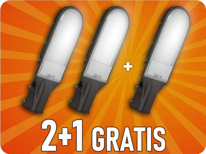 100W LED-es utcai lámpa, 8400lm, 110°, SAMSUNG chip, 2+1 gratis!