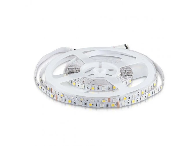 LED szalag RGB +W, 8W/m, 357lm/m, 12V, 60LED/SMD5050, IP20