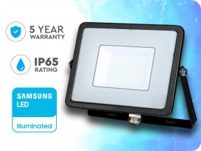 LED SPOTLÁMPA 30W, SAMSUNG CHIP, 2400LM, FEKETE