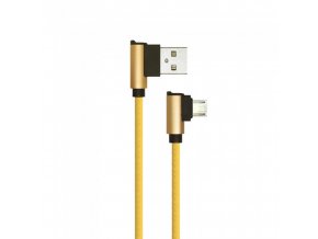 Micro USB kábel, 1m, arany, 2.4A
