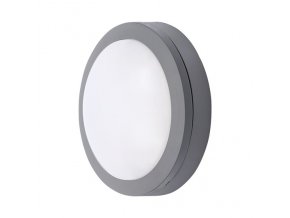 LED kültéri világítás, kerek, szürke, 13W, 910lm, 4000K, IP54 [WO746]