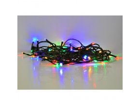 Solight LED karácsonyi lánc, 500 LED, 50m, 5m vezeték, 8 funkció, időzítő, IP44, több színű [1V05-M]
