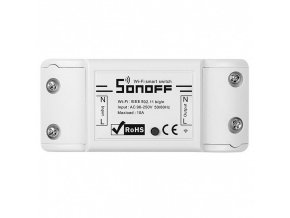 Intelligens kapcsoló WiFi Sonoff Basic R2, 90-250V, max.2200W