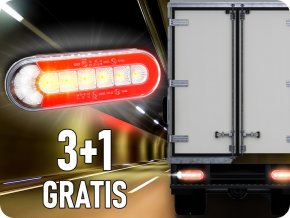 HÁTSÓ LÁMPA, DINAMIKUS IRÁNYJELZŐ 12/24V, 3+1 gratis! [L1873]