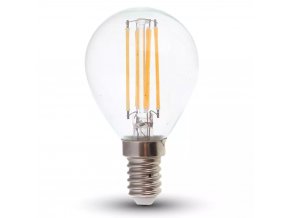 Retro LED izzó E14, 6W, 600Lm, 300°, P45