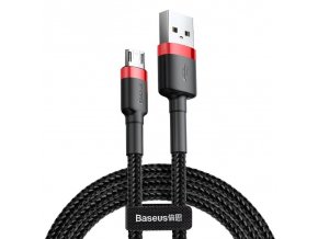 Baseus Cafule Micro USB kábel 1.5A, 2m, piros+fekete [CAMKLF-C91]