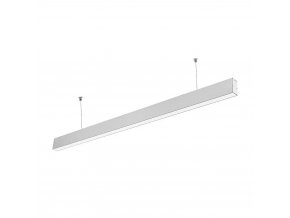 LED lineáris függesztett lámpatest 40W, 3300lm, SAMSUNG chip, ezüst