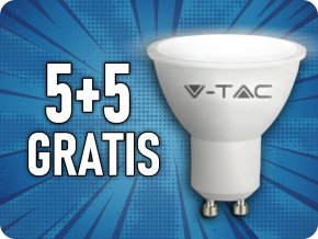 GU10 LED izzó 10W, 1000lm, 100°, SAMSUNG chip, 5+5 GRATIS!