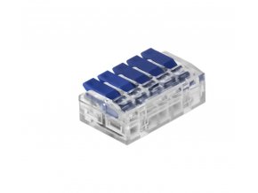 Kábelcsatlakozó 5PIN mini snap kék 0,75-4mm2, 450V/32A [OR-SZ-8017/5/50]