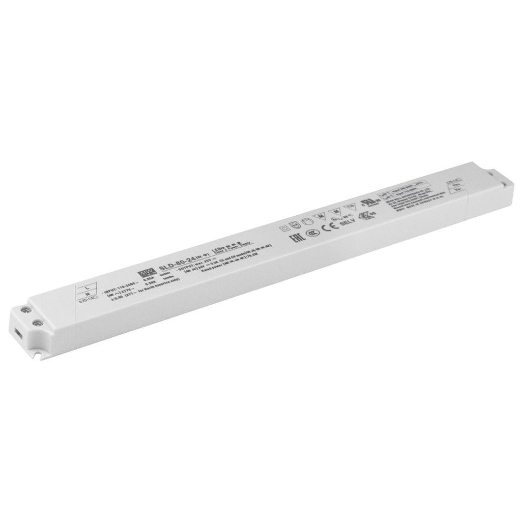 80W-os LED tápegység lineáris, 24V, SLD-80-24 AC/DC modul