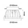 Led Cob lámpatest, 20W