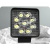Led Epistar munkalámpa, négyzet alakú, 24W, 1430lm, 12/24V, IP67 [L0077S]