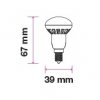 E14 led izzó 3W, R39