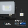 LED reflektor 10W, SAMSUNG CHIP, 800lm, FEKETE