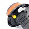 PICO LED figyelmeztető lámpa narancssárga flex, R10 R65, tartóval [ALR0055]