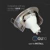 GU10 spot izzótartó, kerek, alumínium