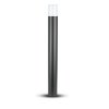 Kerti LED-es lámpatest 1xGU10, 80 cm, fekete/fehér, IP54