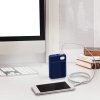 Powerbank, 10000mAh kapacitás, digitális kijelző, 2xUSB, kék színű