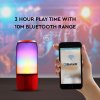 Bluetooth hangszóró RGB+W LED fény, piros színben