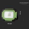10W LED-es hordozható reflektor + SOS funkció, újratölthető (700Lm), SAMSUNG chip, 6400K