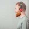 Bluetooth vezeték nélküli fejhallgató 500mAh, piros