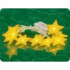 Solight LED karácsonyi lánc, arany csillagok, 10LED lánc, 1m, arany színű, 2xAA, IP20 [1V212]