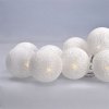 Solight LED lánc, pamut karácsonyi gömbök, 10LED, 1m, 2x AA, IP20 [1V201]