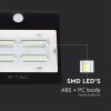 3W LED-es napelemes lámpa, falra szerelhető, 3000K+4000K, fekete
