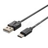 1M Type-C USB kábel, fekete (Pearl sorozat)