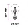 LED izzó izzó 6W (660Lm), E27, A60, 2700K, 2700K