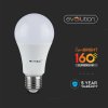 LED izzó E27, 9,5W, 1521lm (160LM/W), A60