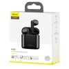 Baseus vezeték nélküli fejhallgató TWS W09, fekete, 40mAh fülhallgató, 450mAh tokkal [BRA008251]