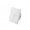 SMART-1-Switch fehér WiFi + RF433 Sonoff, T2EU1CTX típus (1 csatorna), 2A, max 480W, edzett üveg, max 480 W [IM190314015]