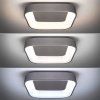 Solight LED Treviso négyzet alakú mennyezeti lámpa, 48W, 2880lm, távirányító, szürke, 3000K-6500K [WO769-G]
