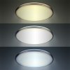 Solight LED mennyezeti lámpa Ezüst, kerek, 24W, 1800lm, távirányító, 3000K-6500K [WO761]