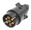 7 pólusú műanyag dugó, 12V [E1320]