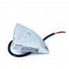 LED figyelmeztető lámpa 2W, 12/24V, hátsó löket, ezüst színű [L1983]