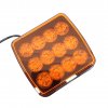LED figyelmeztető lámpa 5W mágnessel, szivargyújtó csatlakozóval, 3,5m kábel, 12/24V [LW0044]