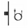 Baseus 5W monitoros zseblámpa, érintőképernyős, dimmelhető, USB tápegység, 2900-5000K, fekete színű [DGIWK-B01]