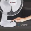 Asztali ventilátor 40W, 34cm átmérő, 3 lapát, 3 sebességfokozat, fehér színű