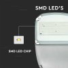 LED napelemes utcai lámpa tartókkal, 50W panel (3000lm), IP65, 6000K