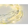 LED dekorációs lánc 10m, 100LED, sárga, 8 funkció, adapterrel, ezüst réz [X01100712]