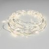 LED dekorációs lánc 30m, 300LED, meleg fehér, 8 funkció, adapterrel, ezüst színű [XSW300WWAF44]